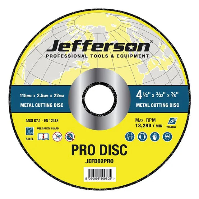 Jefferson 4.5" Metal Cutting Abrasive Disc