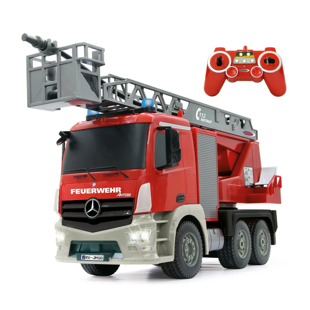 Jamara Mercedes-Benz Antos Fire Truck with Turnable Ladder 1:20 2.4GHz 