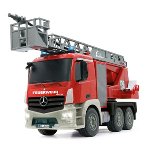 Jamara Mercedes-Benz Antos Fire Truck with Turnable Ladder 1:20 2.4GHz 