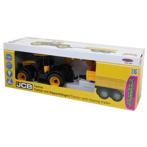 Jamara JCB Fastrac Tractor with tipping trailer 2,4GHz - Scale 1:24