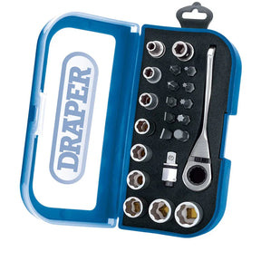 Draper 1/4" Sq. Drive Wing Driver and Bit Set