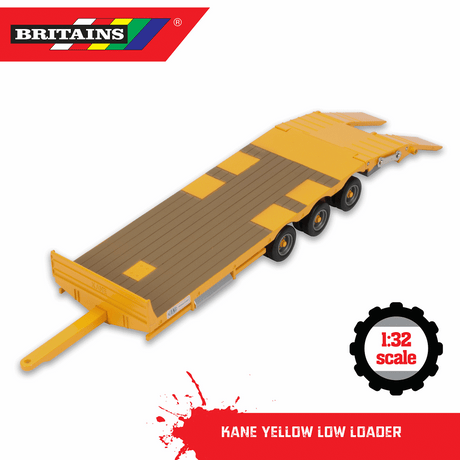 Britains Kane Low Loader (Yellow) 1:32 Scale Model 43254