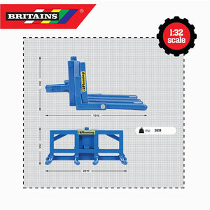 Britains Fleming Double Bale Lifter 1:32 Scale Farm Accessory 43265