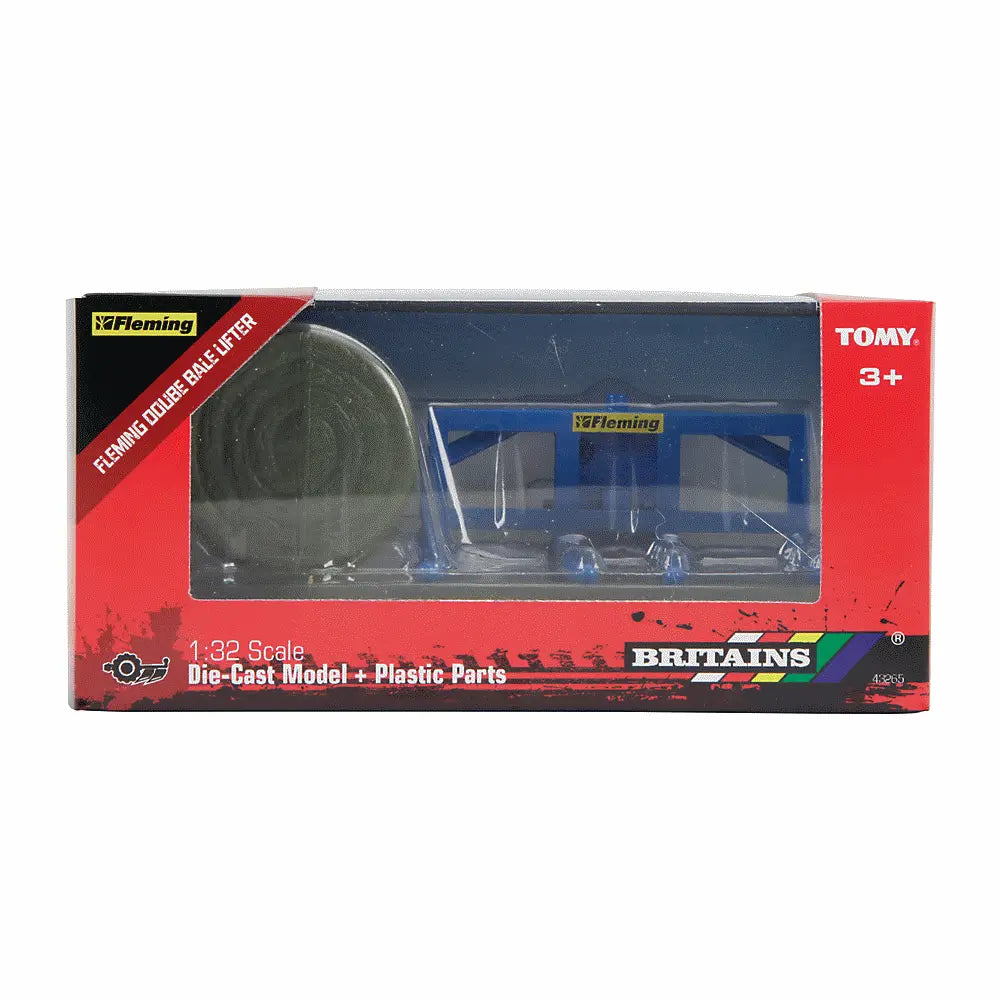 Britains Fleming Double Bale Lifter 1:32 Scale Farm Accessory 43265