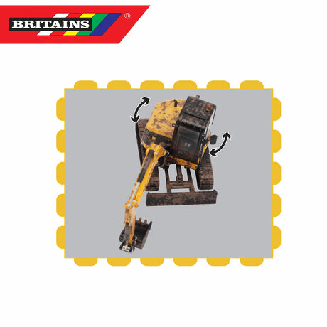 Britains Muddy JCB Midi Excavator 1:32 Scale Model 43279