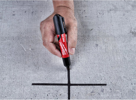 Milwaukee INKZALL Chisel Tip Marker - Black, 6.2mm for Tough Surfaces