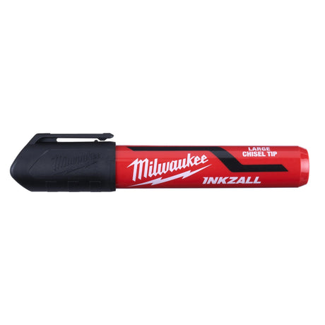 Milwaukee INKZALL Chisel Tip Marker - Black, 6.2mm for Tough Surfaces