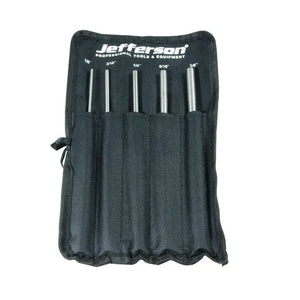 Jefferson 5 Piece Extra Long Parallel Pin Punch Set 