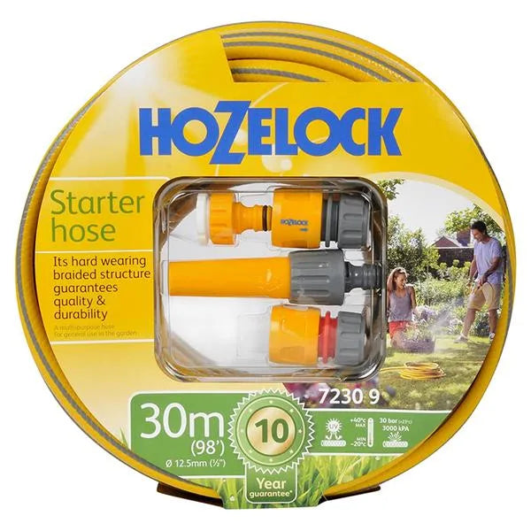Hozelock Starter Hose & Fitting Set 30m