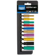 Draper Metric Coloured Deep Socket Set 1/4" Sq. Dr. (10 Piece)