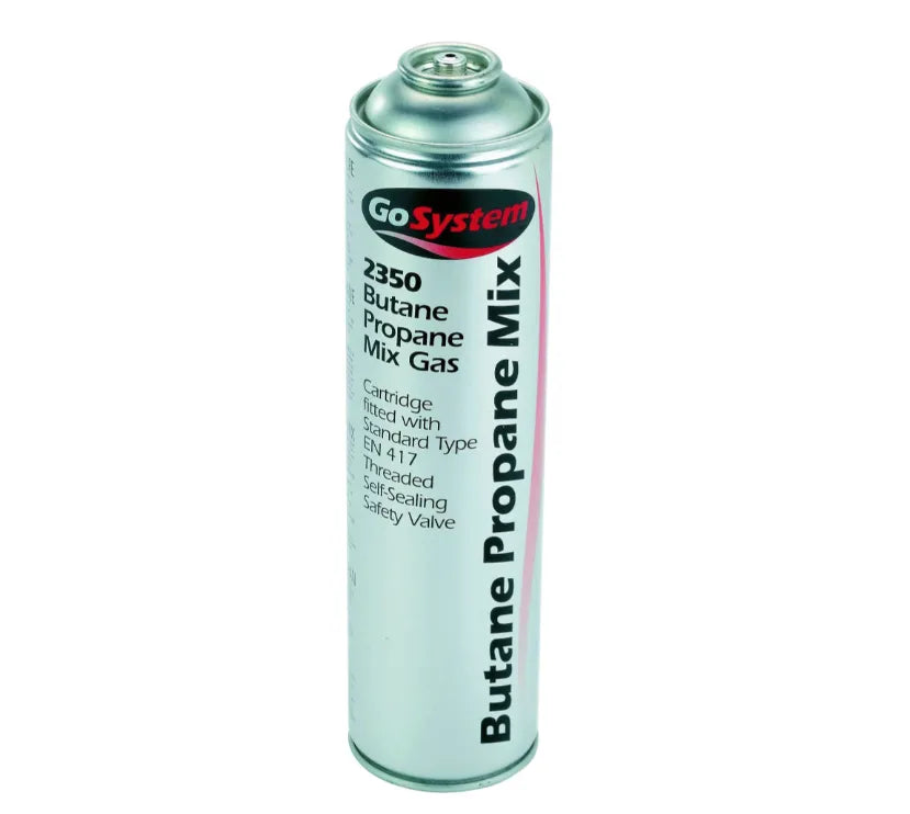 GoSystem 2350 Butane Propane Mix Gas Cartridge 350g - EN417 Thread Compatible