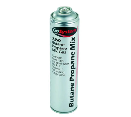 GoSystem 2350 Butane Propane Mix Gas Cartridge 350g - EN417 Thread Compatible