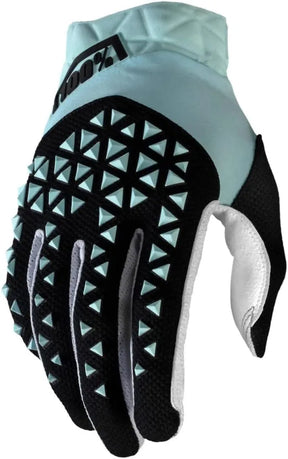 100% Airmatic Bike Gloves Sky Blue /Black 
