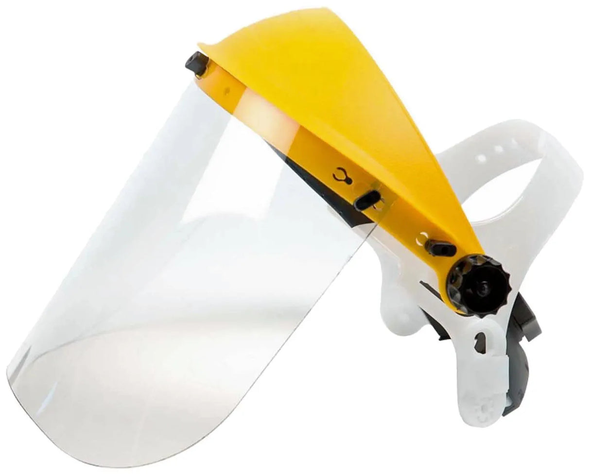 AMA 07070 Protective Visor with Polycarbonate Visor and Adjustable Head Support