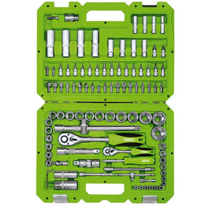 Draper 1/4" and 1/2" Sq. Dr. Metric Tool Kit (100 Piece)