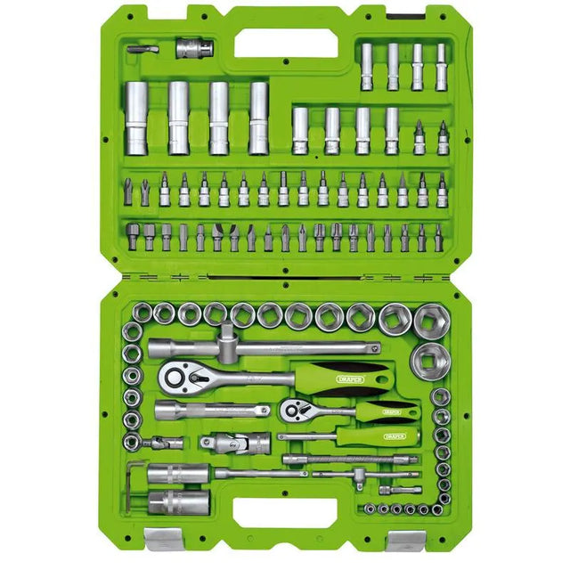 Draper 1/4" and 1/2" Sq. Dr. Metric Tool Kit (100 Piece)