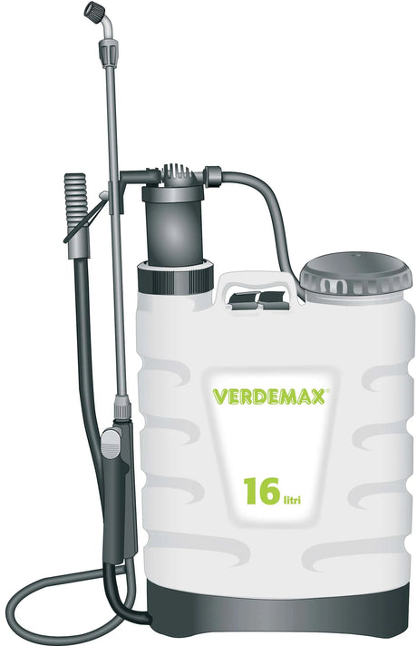 Verdemax 16L Mechanical Backpump Knapsack Sprayer | 4 Nozzles Included | 75cm Lance
