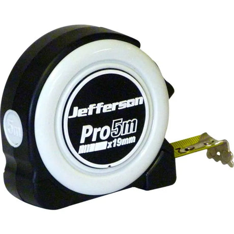 Jefferson 5M Measuring Tape - Nylon Coated Blade with Auto Stop/Release