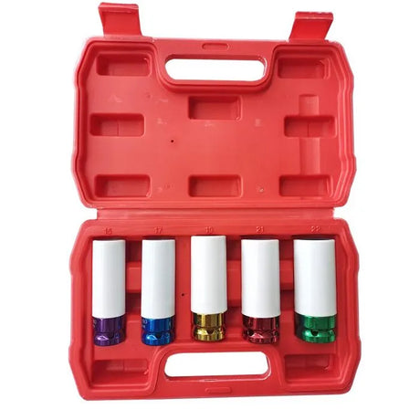 Jefferson 5 Piece 1/2" Alloy Wheel Impact Socket Set
