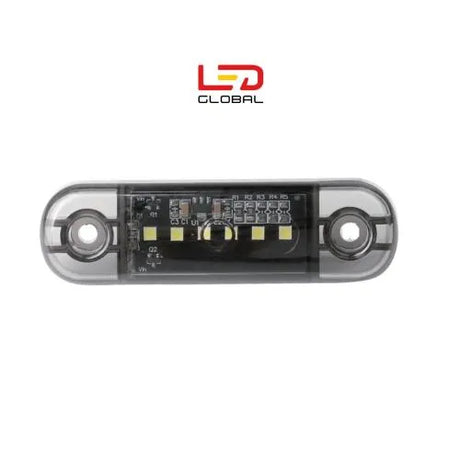 6 LED Flush Mount Marker Light (White) - 12/24V, IP67, EMC & RoHS Compliant (LG106)
