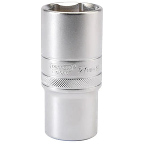 Draper 6 Point Metric Deep Socket, 1/2" Sq. Dr., 27 MM