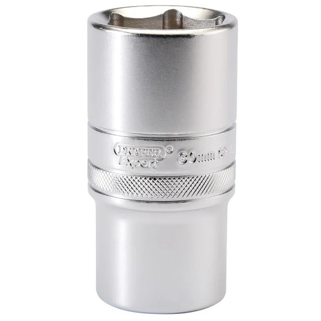 Draper 6 Point Metric Deep Socket, 1/2" Sq. Dr., 30 MM