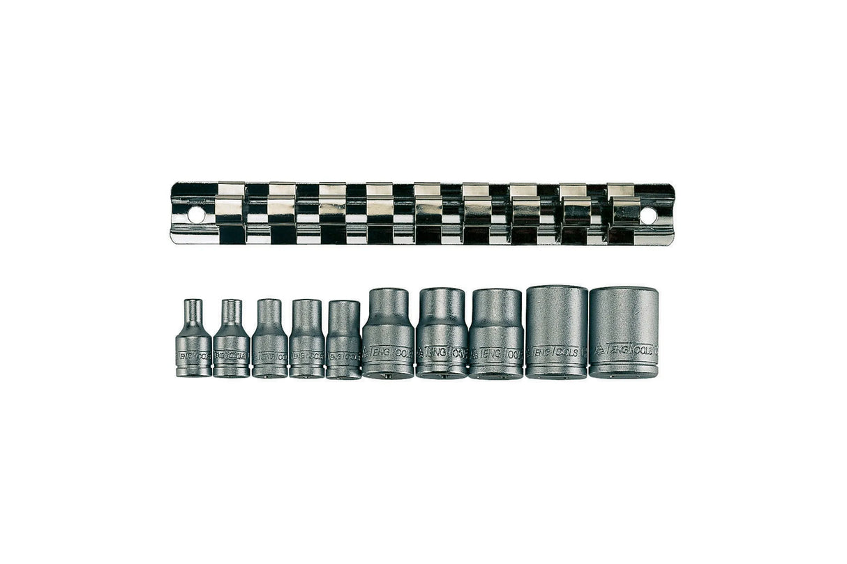 Teng Tools Rail Set 10 Pc 3/8 1/4 D