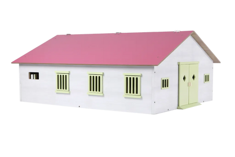 Kids Globe Large Pink Horse Stable with 7 Horse Stalls