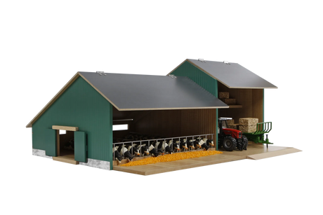 Kids Globe Cattle & Machinery Farm Shed