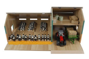 Kids Globe Cattle & Machinery Farm Shed