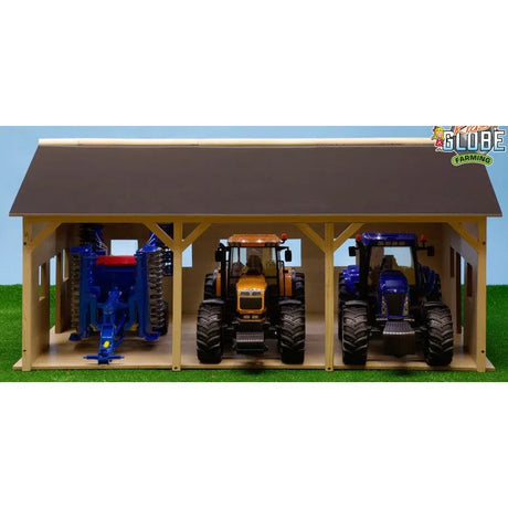 Kids Globe Wood Farm Machinery Shed 1:16