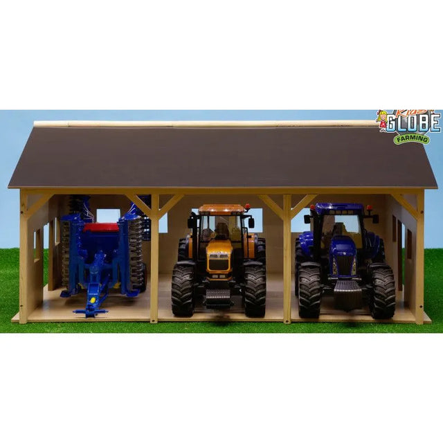 Kids Globe Wood Farm Machinery Shed 1:16