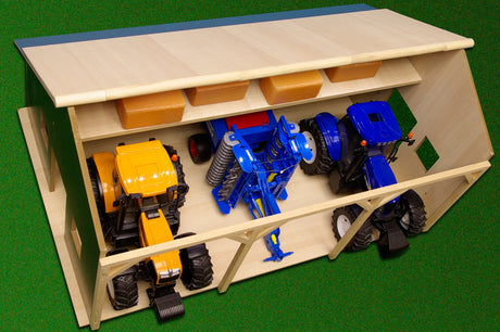 Kids Globe Wood Farm Machinery Shed 1:16