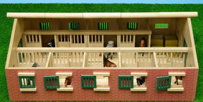 Kids Globe Wooden Horse Stable with 9 horse stalls