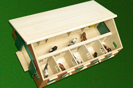 Kids Globe Wooden Horse Stable with 9 horse stalls