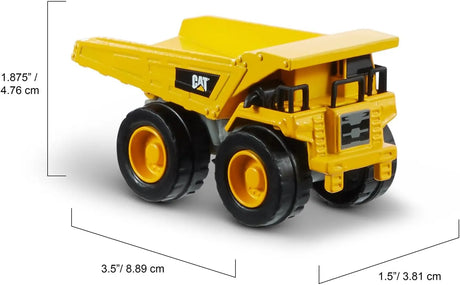 CAT Metal 3-Pack Concrete Mixer, Dump Truck, Grader