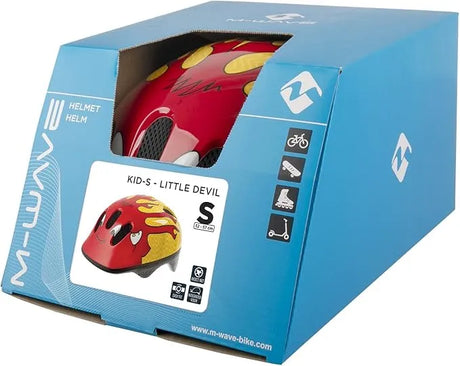 M-Wave Kids Helmet Ventura Little Devil – Adjustable Safety Helmet (52-57 cm)
