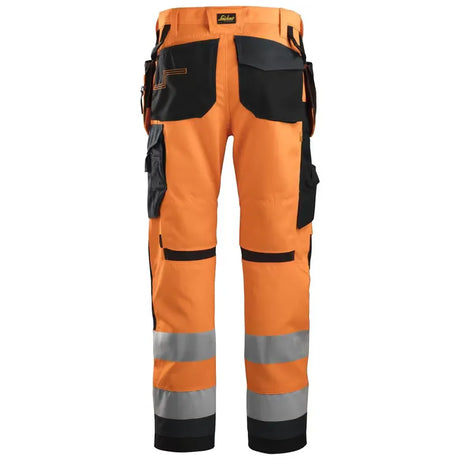 Snickers 6230 High-Vis Work Trousers+ Holster Pockets Class 2