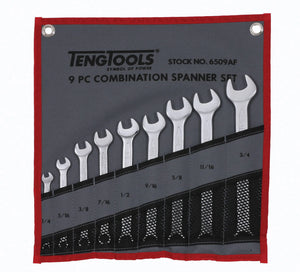 Teng Tools 9 Piece AF Combination Spanner Set