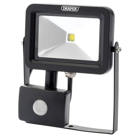 Draper Cob LED Slimline Wall Mounted Floodlight with PIR Sensor 10W 700 Lumens