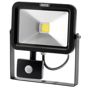 Draper Cob LED Slimline Wall Mounted Floodlight with PIR Sensor 20W 1300 Lumens