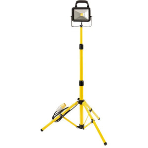 Draper 110V COB LED Worklight With Tripod, 20W, 1300 Lumens