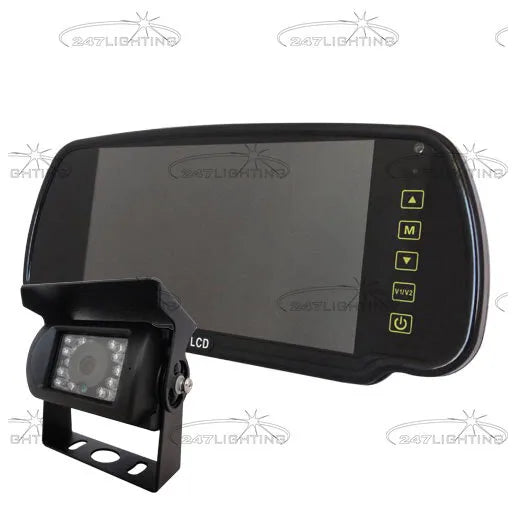 247 7" Rear View Mirror Camera Kit