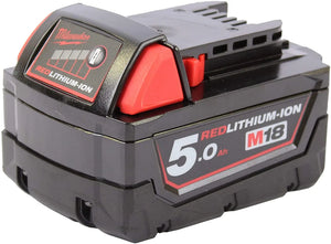 Milwuakee M18B5 M18 18V Red Li-Ion 5.0ah Battery