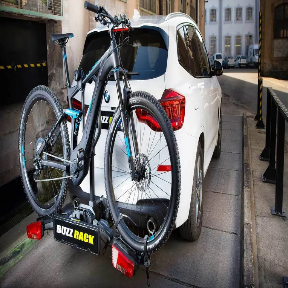 Buzzrack E-Scorpion 1 Bike Tow Bar Rack - Heavy-Duty, Foldable Bike Carrier for E-Bikes & MTB