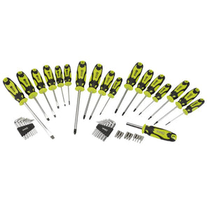 Draper 44pc Green Screwdriver, Hex Key, and Bit Set | Versatile Toolkit for All Fixing Systems