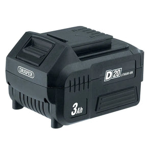 Draper D20 20 v Li-Ion Battery, 3.0 Ah