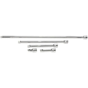 Draper Extension Bar Set, 3/8" Sq. Dr., Polished Chrome (5 Piece)