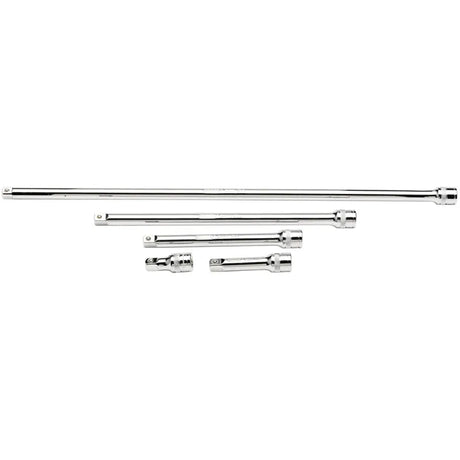 Draper Extension Bar Set, 3/8" Sq. Dr., Polished Chrome (5 Piece)