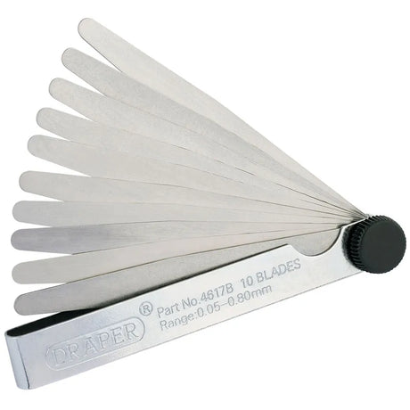 Draper 10 Blade Metric Feeler Gauge Set